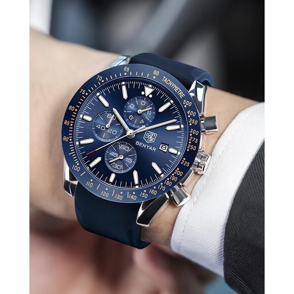 ⚡Men's Wrist Watches Business Work Sport Casual Fashion Designer Dress Gift - Picture 7 of 9